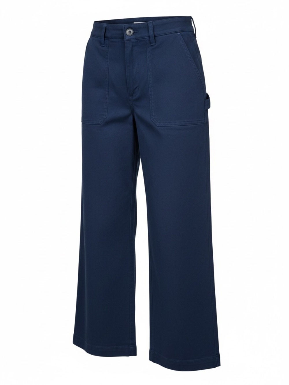ASKK NY Navy Patch Pocket Pants Cotton Straight Leg Made in USA Sz 28 Minimalist